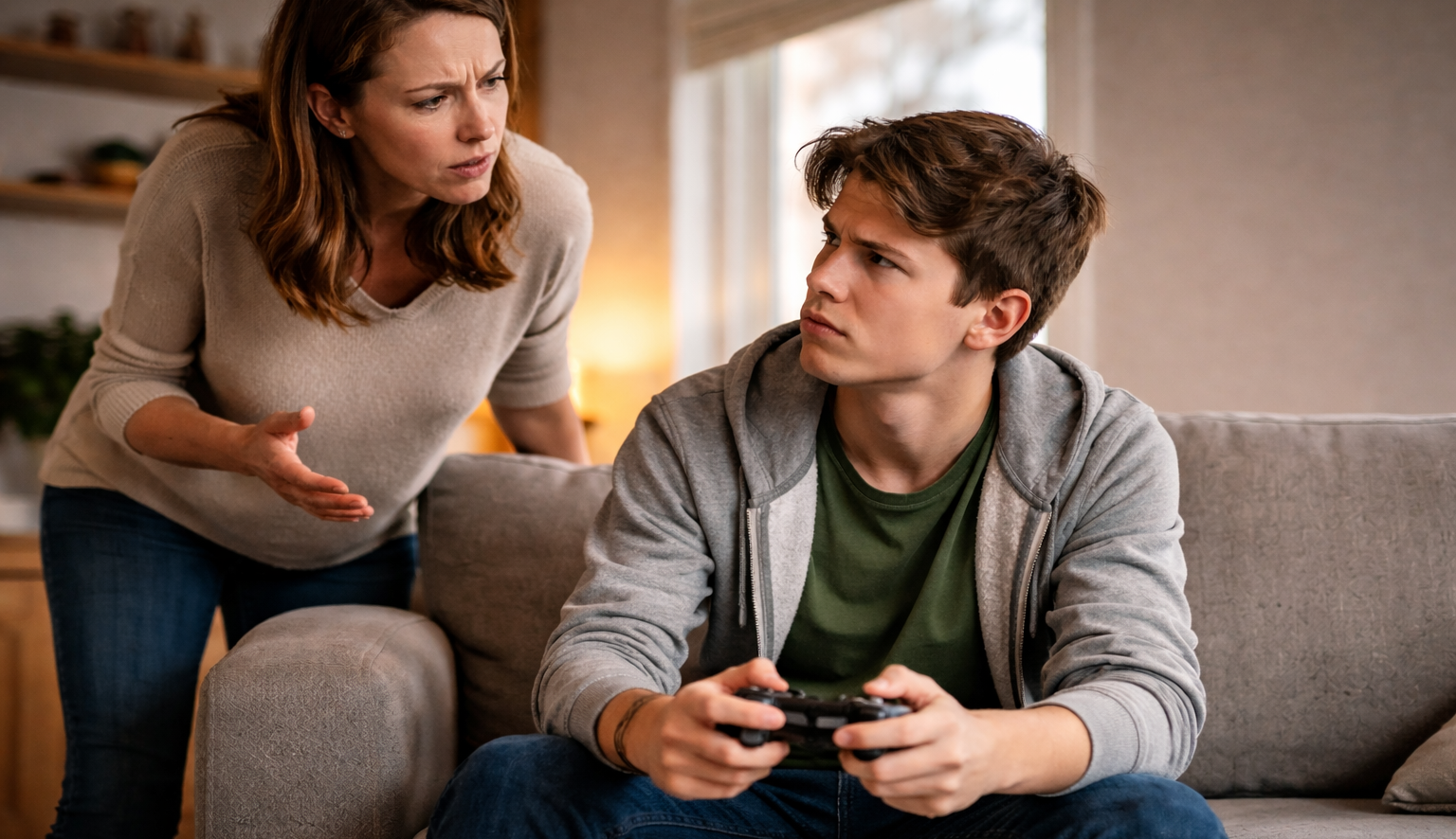 Mom mad about video games