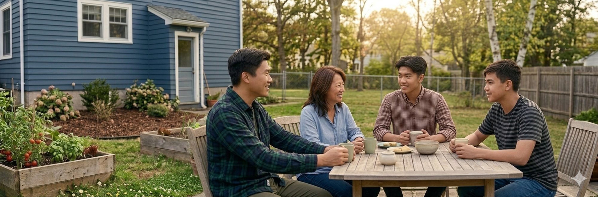 family outside